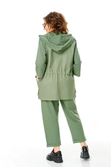 Костюм брючный 1461 зеленая дымка Michel Chic