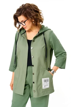 Костюм брючный 1461 зеленая дымка Michel Chic