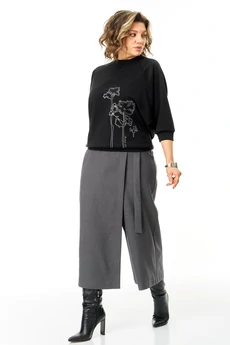 Костюм брючный 1470 графит Michel Chic