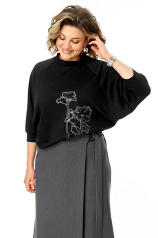 Костюм брючный 1470 графит Michel Chic