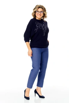 Костюм брючный 1475 синий Michel Chic