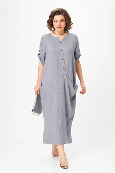 Платье 2094-4 серый кварц Michel Chic