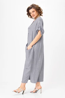 Платье 2094-4 серый кварц Michel Chic