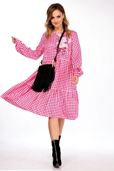 Платье 2107 розовый Michel Chic