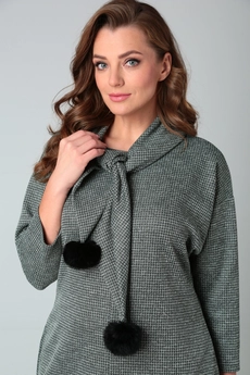 Платье 2108 серый Michel Chic