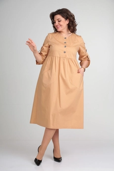 Платье 2120 бежевый Michel Chic
