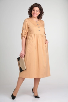 Платье 2120 бежевый Michel Chic