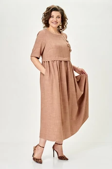 Платье 2132-1 миндальный Michel Chic