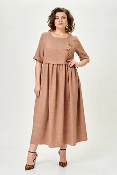 Платье 2132-1 миндальный Michel Chic