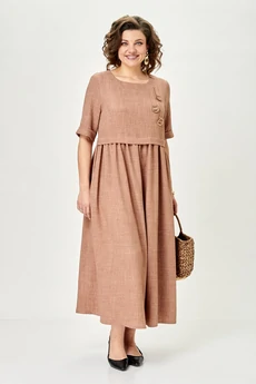 Платье 2132-1 миндальный Michel Chic