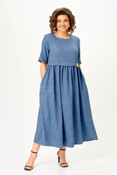 Платье 2132-1 деним Michel Chic