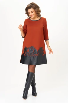 Платье 2140-1 терракот Michel Chic