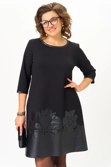 Платье 2140-1 черный Michel Chic