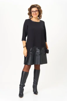 Платье 2140-1 черный Michel Chic