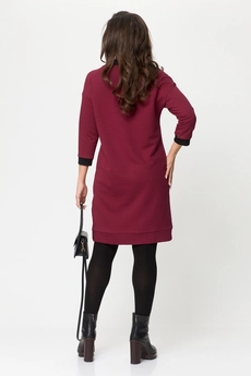Платье 2153 бордовый Michel Chic