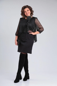 Платье 2156 черный Michel Chic