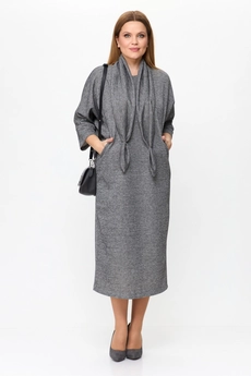 *Платье 2157 графит + блеск Michel Chic
