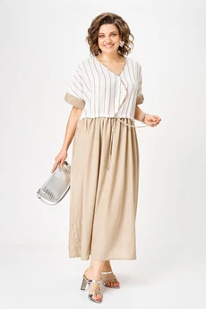 Платье 2181 бежевый Michel Chic