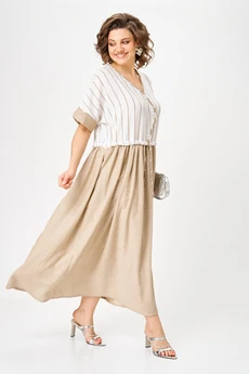 Платье 2181 бежевый Michel Chic