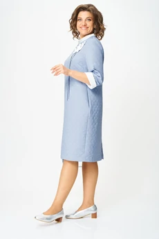 Платье 2185 голубой Michel Chic
