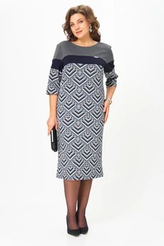 Платье 2188 серый Michel Chic