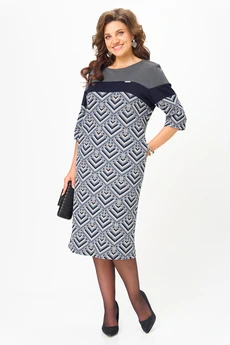 Платье 2188 серый Michel Chic