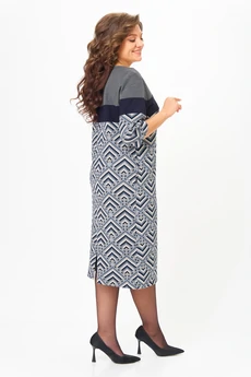 Платье 2188 серый Michel Chic