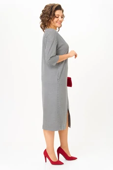 Платье 2190 черно-белый Michel Chic