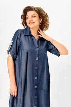 Платье 2198 глубокий индиго Michel Chic