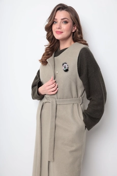 Жилет 354 оливковый Michel Chic