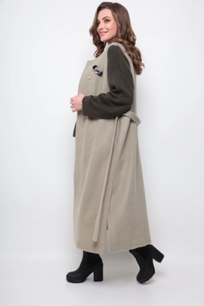 Жилет 354 оливковый Michel Chic