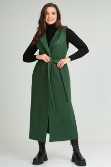 Жилет 357 зеленый Michel Chic
