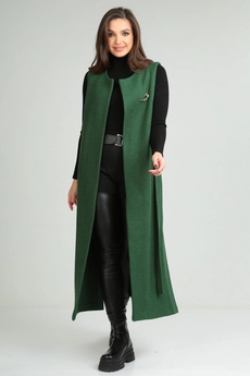 Жилет 357 зеленый Michel Chic