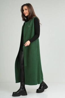 Жилет 357 зеленый Michel Chic