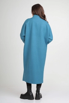 Пальто 358 бирюзовый Michel Chic