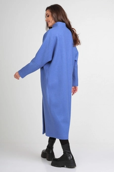 Пальто 358 голубой Michel Chic