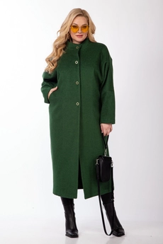 Пальто 358 зеленый Michel Chic