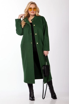 Пальто 358 зеленый Michel Chic
