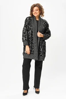 Кардиган 368 обсидиан Michel Chic