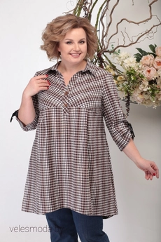 Рубашка 742 беж Michel Chic