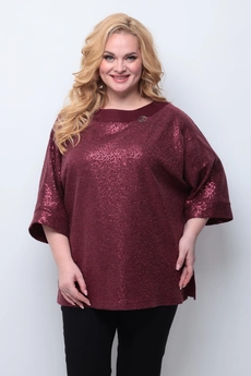 Джемпер 754 бордовый Michel Chic
