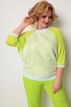 Блузка 759 салатовый Michel Chic