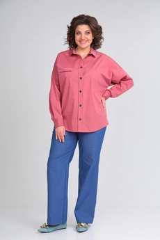 Блузка 769 розовый Michel Chic