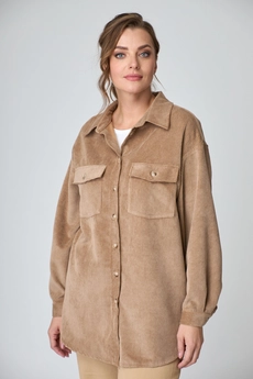 Рубашка 771 бежевый Michel Chic
