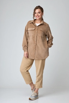 Рубашка 771 бежевый Michel Chic