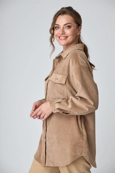 Рубашка 771 бежевый Michel Chic