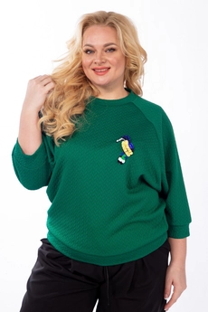 Туника 774 зеленый Michel Chic