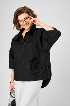 Блузка 786 черный Michel Chic