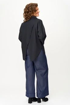 Блузка 786 черный Michel Chic