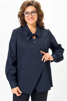 Блузка 789 дымчато-синий Michel Chic